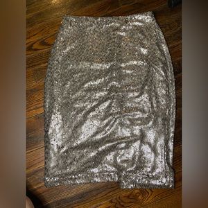 Sequin Pencil Skirt
